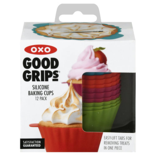 Oxo Good Grips Baking Cups, Silicone, 12 Pack - 12 baking cups