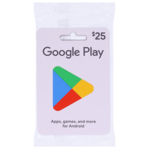 Google Play Gift Card, $25