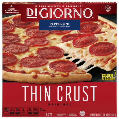 DiGiorno Pizza, Thin Crust, Pepperoni, Original