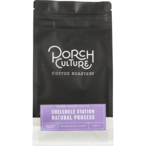 Porch Culture Coffee Roasters Coffee, Whole Bean, Chelchele Station Natural Process