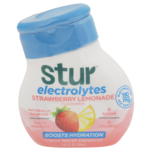 Stur Liquid Water Enhancer, Strawberry Lemonade Flavored, Electrolytes