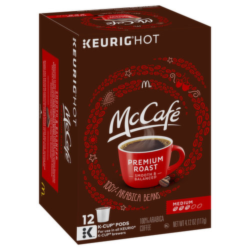 McCafe Premium Roast Coffee, Single Serve Keurig K-Cup Pods