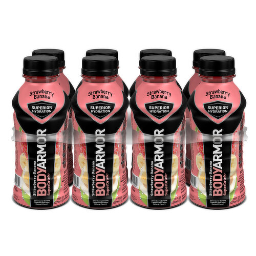 BODYARMOR Sports Drink, Strawberry Banana, 8 Pack