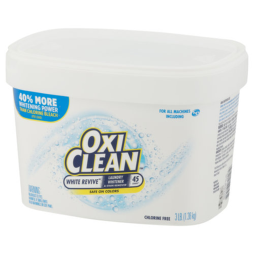 Oxiclean Laundry Whitener & Stain Remover, White Revive - 5 lb