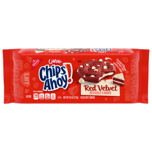 Chips Ahoy! Cookies, Filled Soft, Red Velvet