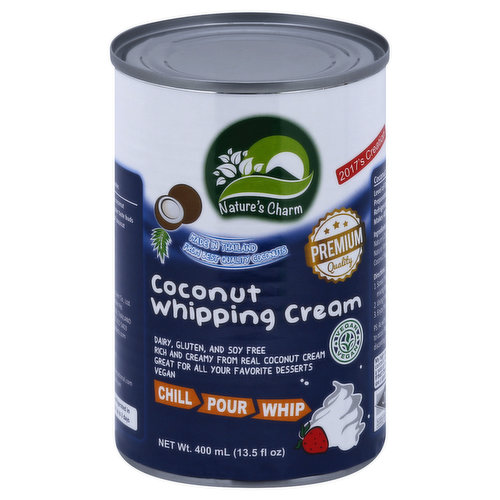 Nature's Charm Whipping Cream, Coconut