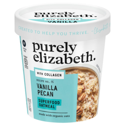 Purely Elizabeth Superfood Oatmeal, Vanilla Pecan