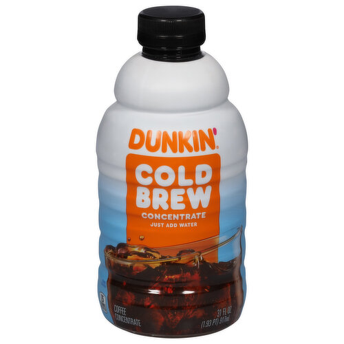 Dunkin' Coffee Concentrate, Cold Brew - 31 fl oz