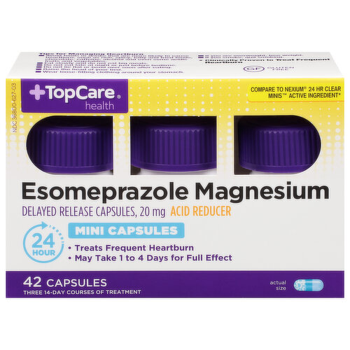 TopCare Esomeprazole Magnesium, 20 mg, Mini Capsules