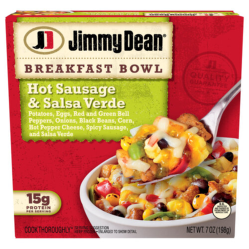 Jimmy Dean Breakfast Bowl, Hot Sausage & Salsa Verde