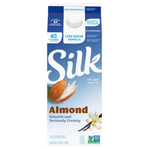 Almondmilk, Less Sugar, Vanilla