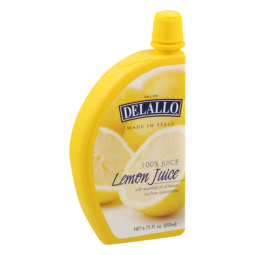 Delallo 100% Juice, Lemon