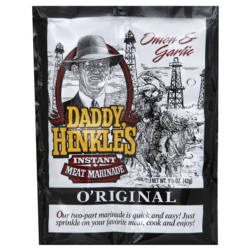 Daddy Hinkles Marinade, Meat, Instant, Onion & Garlic