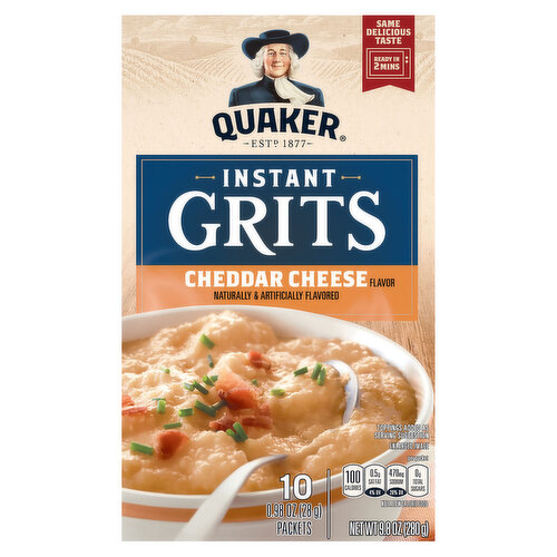 Quaker Instant Grits, Cheddar Cheese Flavor