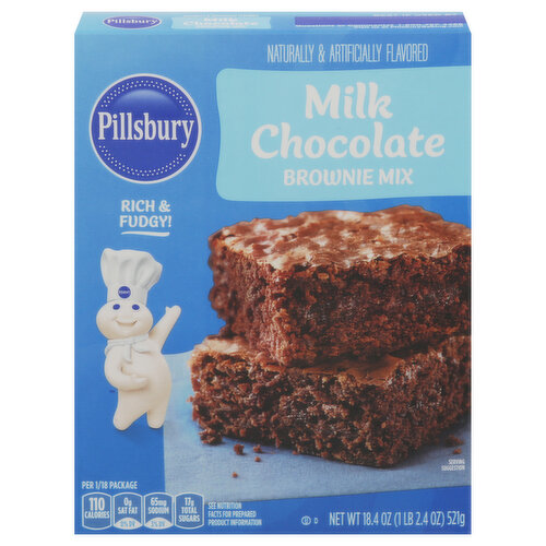 Pillsbury Brownie Mix, Milk Chocolate, Family Size