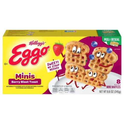 Eggo Waffles, Berry Blast Toast, Minis