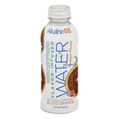 Alkaline88 Water, Flavor-Infused, Blood Orange