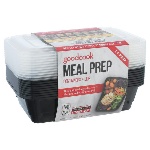 GoodCook® Large Rectangle Divided Food Storage Container - Clear