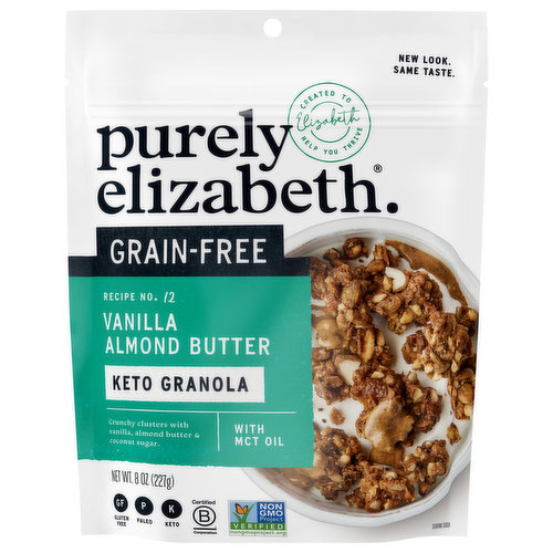 Purely Elizabeth Granola, Keto, Grain-Free, Vanilla Almond Butter