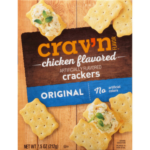 Crav'n Flavor Crackers, Chicken Flavored, Original