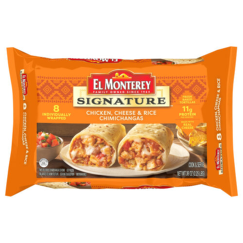 El Monterey Chimichangas, Chicken, Cheese & Rice