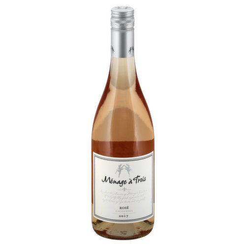 Menage a trois Rose Wine, California, 2017