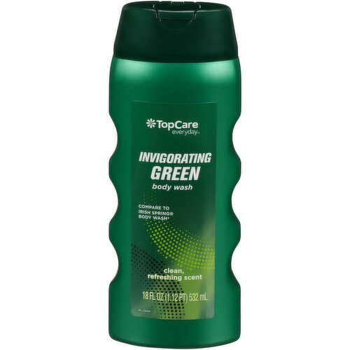 TopCare Body Wash, Invigorating Green