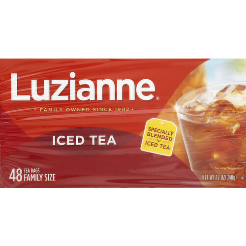 Luzianne Iced Tea, Bags, Family Size