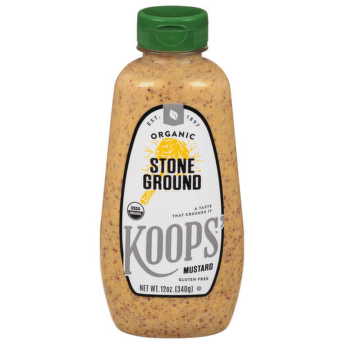 Koops' Mustard, Stone Ground, Organic