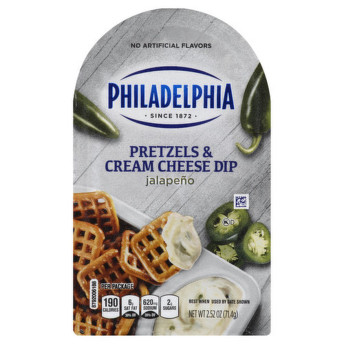 Philadelphia Pretzels & Cream Cheese Dip, Jalapeno