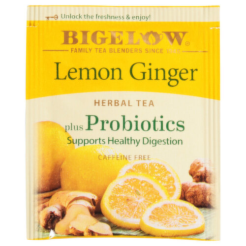 Bigelow Herbal Tea, Lemon Ginger, Caffeine Free