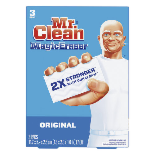 11.7 x 5.9 x 2.6 cm (4.6 x 2.3 x 1.0 in) each. 2x Stronger (Cleaning performance vs. the leading all purpose bleach spray) with Durafoam. Leave no room for dirt. In any room: doors; window frames; light switches & more. Product: Original: Removes impossible soils. Contains no phosphate. Packaging made with 100% recycled cardboard. Made in Germany. Packaged in USA.