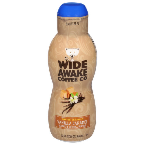 Wide Awake Coffee Co. Coffee Creamer, Non-Dairy, Vanilla Caramel