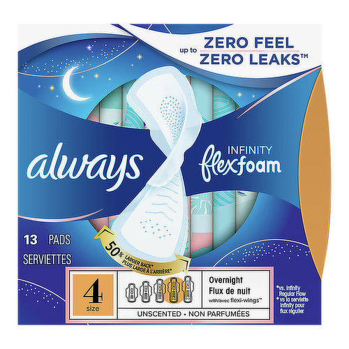 Always Pads, Regular Flow, Unscented, Size 1 - Brookshire's