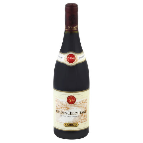 Appellation Crozes-Hermitage Controlee. www.VintusWines.com. www.guigal.com. Alc. 13% by vol. Produced and bottled by E. Guigal - Chateau D'Ampuis 69420 Ampuis. Product of France.