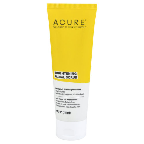 Acure Facial Scrub, Brightening