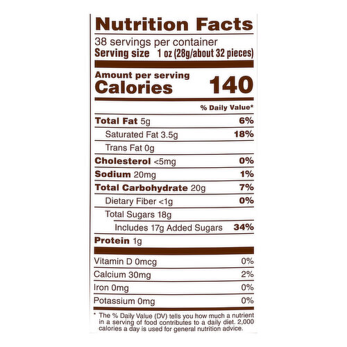 Calories in M&M's Milk Chocolate (Fun Size) and Nutrition Facts