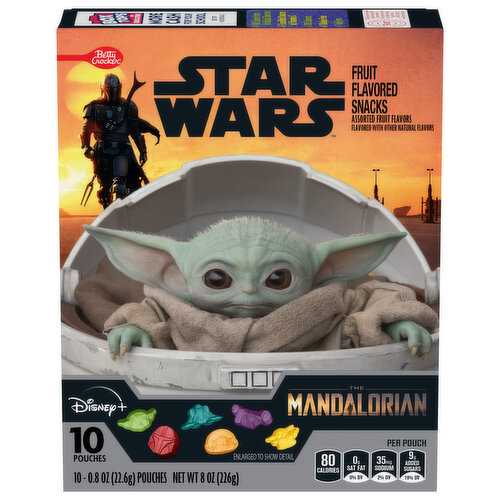 Betty Crocker Fruit Flavored Snacks, Assorted Fruit Flavors, Star Wars The Mandalorian