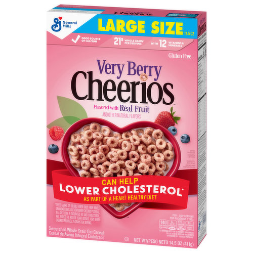 Honey Nut Cheerios Heart Healthy Cereal, 15.4 OZ Large Size Box, Cereal