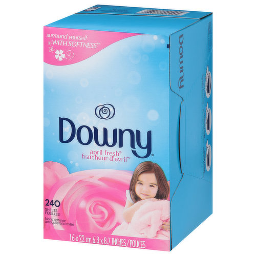 Downy Fabric Softener, April Fresh, Sheets - Super 1 Foods