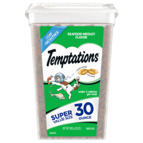 Temptations Treats for Cats, Seafood Medley Flavor, Super Value Size