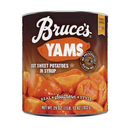 Bruce's Yams Cut Sweet Potatoes in Syrup