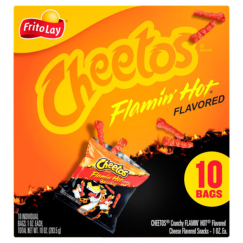 Cheetos Cheese Flavored Snacks, Flamin' Hot Flavored
