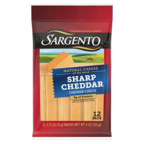 Sargento Cheese Sticks, Sharp Cheddar