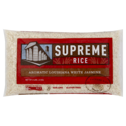 Supreme Rice White Rice, Aromatic Louisiana Jasmine