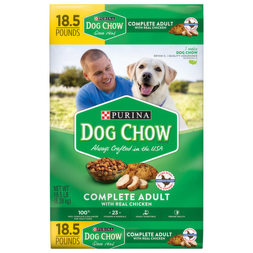 Dog Chow Dog Food, Complete Adult, Chicken Flavor