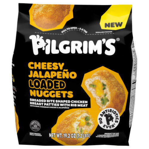 Pilgrim's Nuggets, Cheesy Jalapeno, Loaded