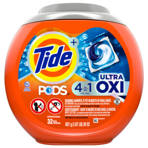 Tide + Detergent, Ultra OXI, 4 in 1