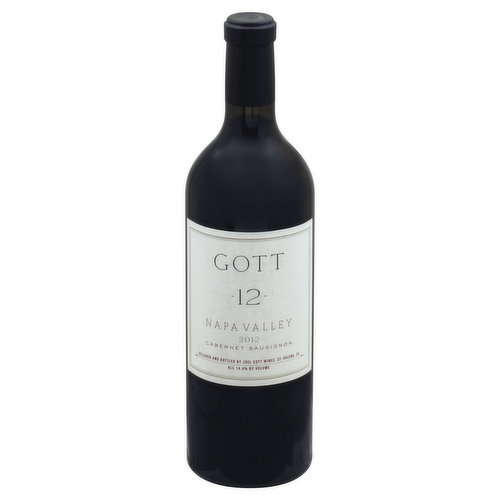 Joel Gott Cabernet Sauvignon, Napa Valley, 2012