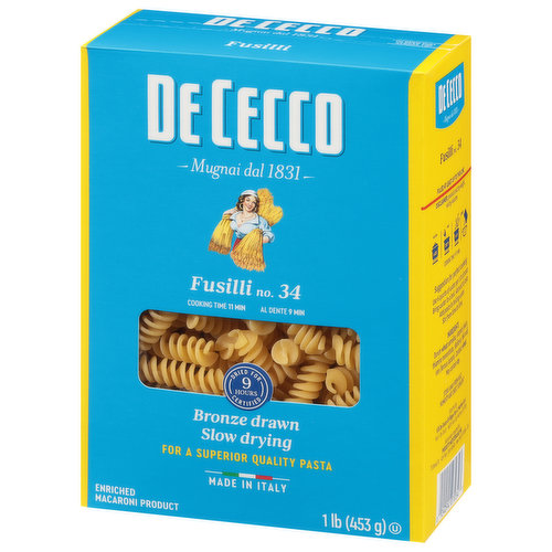 DeCecco -Tricolor Fusilli n.34 - BellaItalia Food Store